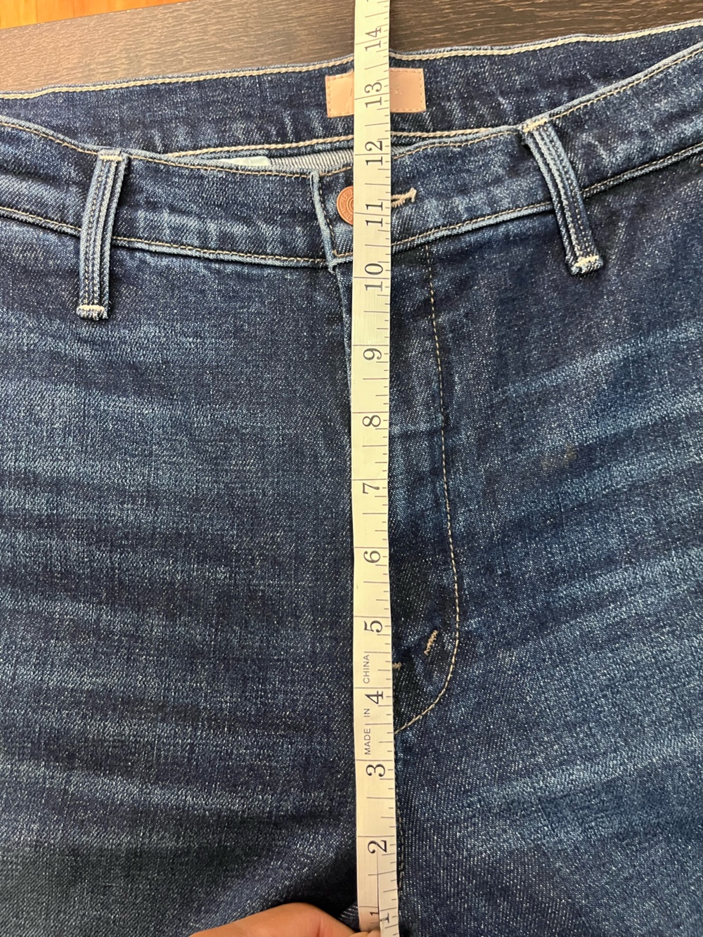 MOTHER Deep Blue The Dodger Prep Ankle Jeans 29 - Picture 6 of 14